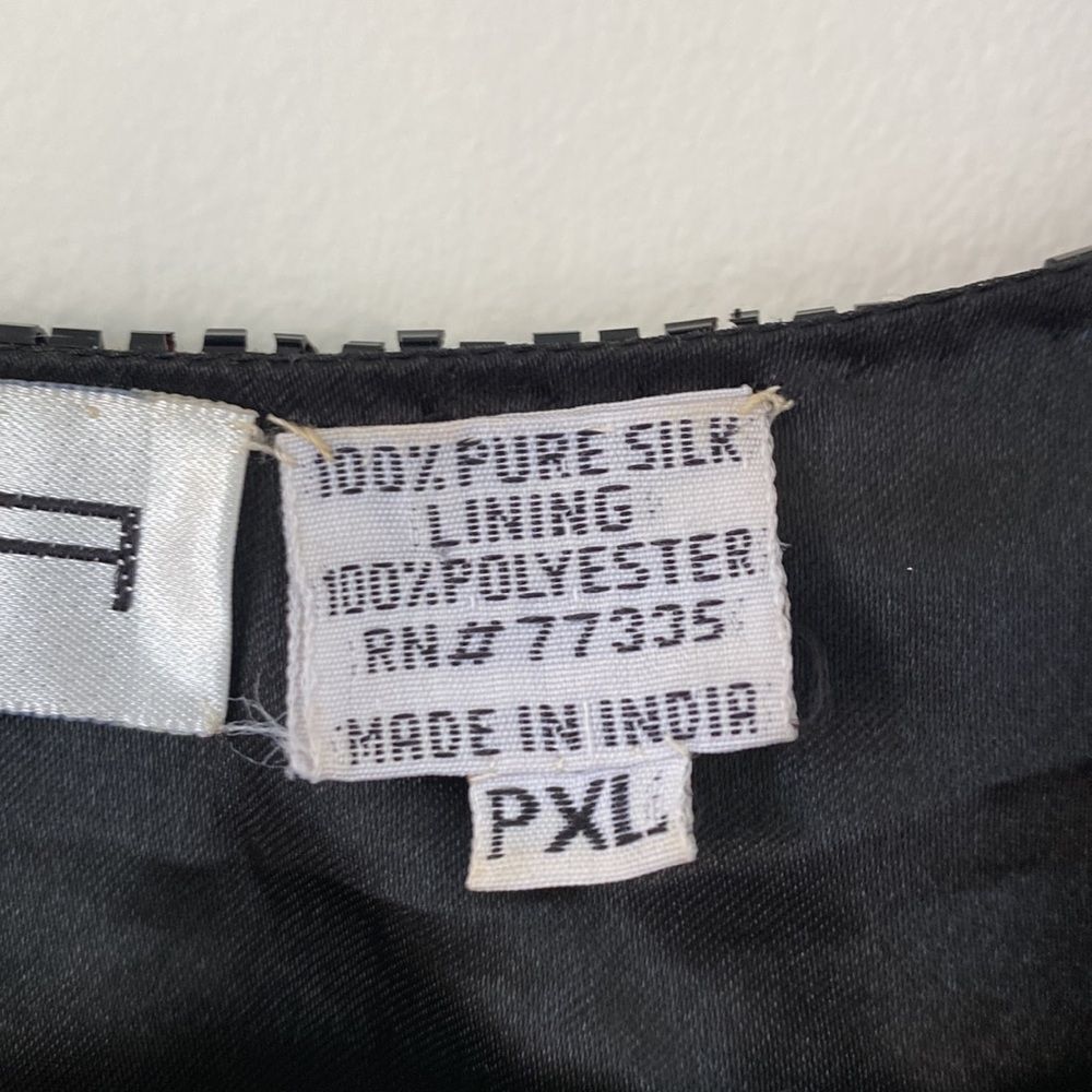 Vintage Silk Beaded Open Top - Picture 11 of 17